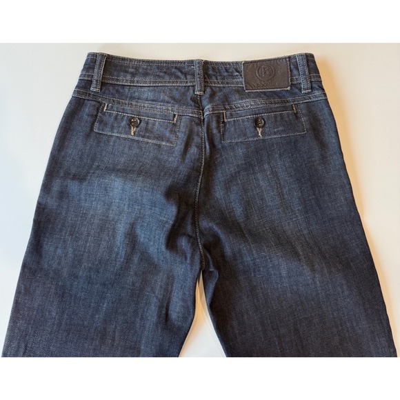 Bogner Jeans Womens EU 68 US 4 Dark Wash Slim Leg Ankle Slit Pockets - Picture 3 of 9